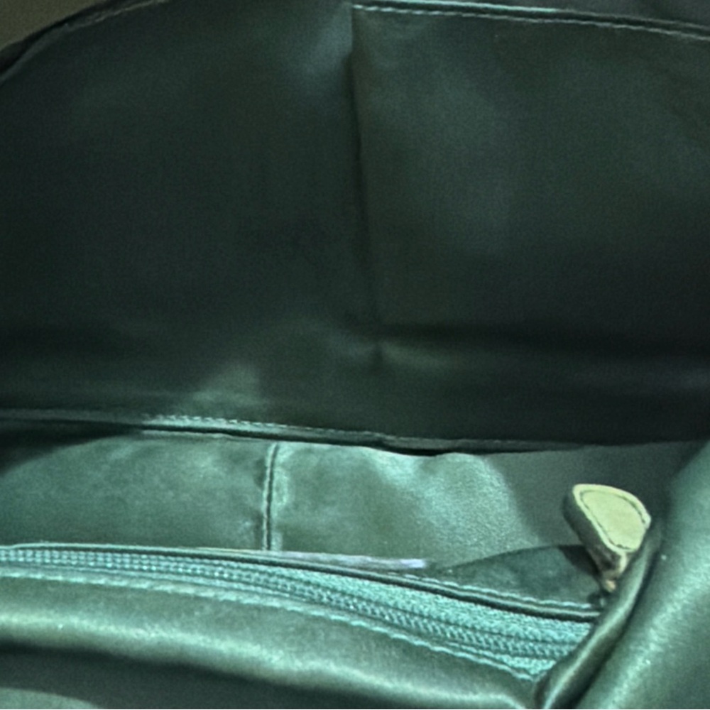 COACH Vintage Chelsea Fern Green Suede Shoulder Bag Y2K 2005 - Picture 14 of 15